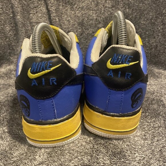 Nike Air Force 1 Brooklyn Edition Blue/Yellow/Black Mens 6.5 Sneakers 306353-401